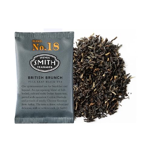 British Brunch Black Tea - 100 Sachets | Full-Bodied Indian Assam & Ceylon Blend