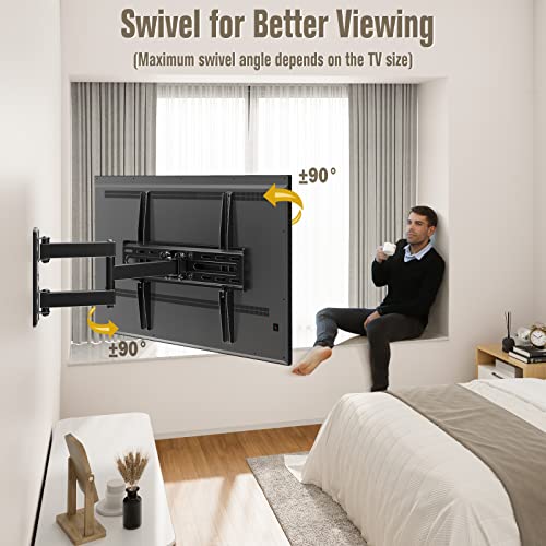 TV Wall Mount Swivel Tilt for 26-55 Inch TVs up to 60 lbs - Adjustable