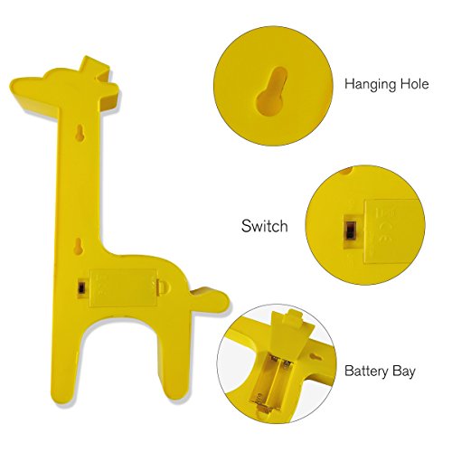 GUOCHENG Cute Giraffe Shaped LED Night Light Warm White Table Night Lamps Bedroom Nursery Home Bedside Indoor Decorations Giraffe Gifts for Kids Children Girls