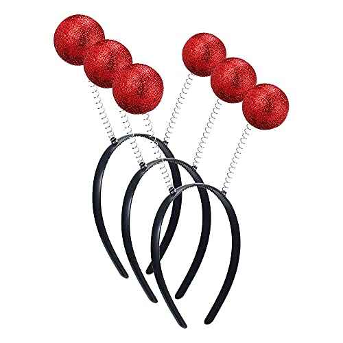 MYUBWTF 3 Pieces Alien Antenna Headband, Martian Alien Headband, Boppers Ball Head Boppers for Halloween Christmas