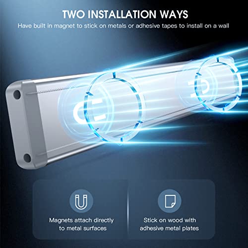 White 14.7 Inch Rechargeable Motion Sensor Under Cabinet Light - 2 Pack