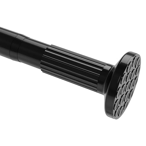 Umimile Tension Curtain Rod 51-126 Inches Black Adjustable Shower Rod