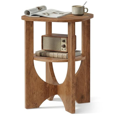 VASAGLE Side Table, 2 Tier Small Accent End Nightstand