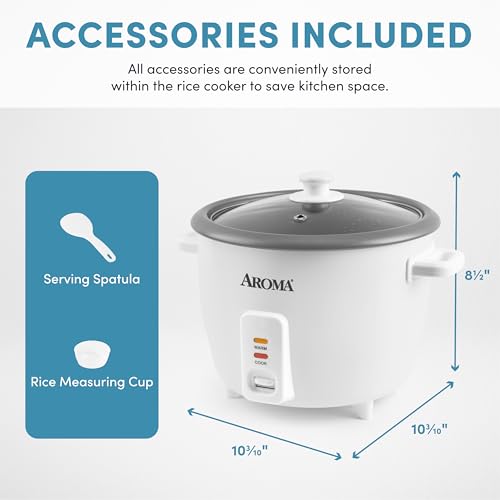 8-Cup (Uncooked) Rice Cooker with One-Touch Control - 16-Cup Cooked Capacity