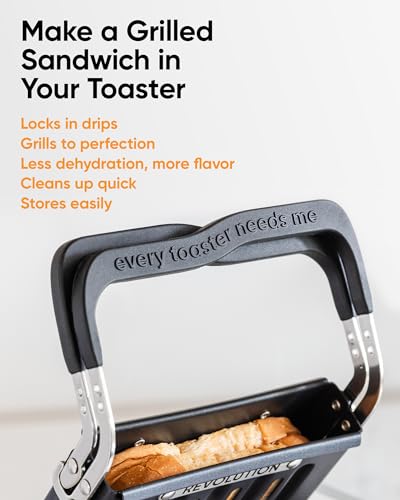Revolution Toastie Press for Toasters - Grilled Cheese, Quesadillas & Paninis