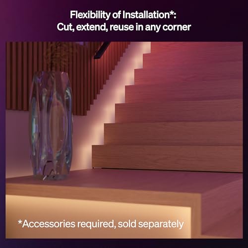 Philips Hue Flux 16-Foot RGBWWIC LED Light Strip - Color & White Ambiance, App & Voice Control