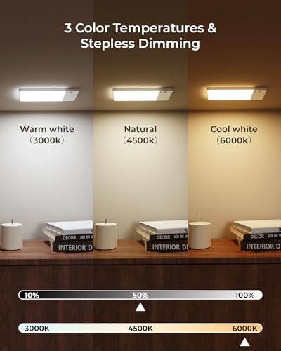 White 2-Pack Rechargeable Motion Sensor Ceiling Light - Cordless LED Closet Light