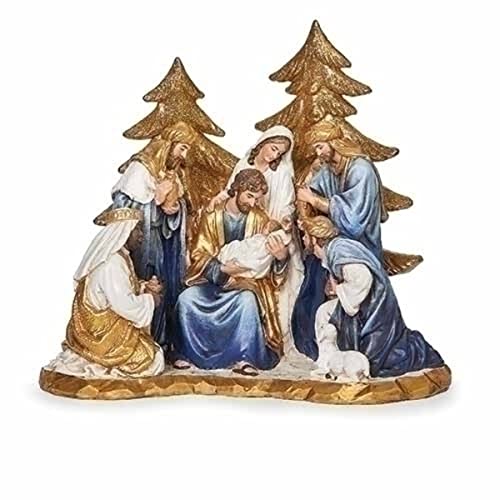 Roman Nativity Scene Figurine 7.25" Christmas Tabletop Decor