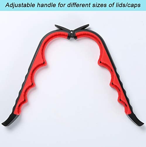 Skiennix Jar Opener - Effortless Grip for Seniors & Arthritis Relief | Black & Red Design