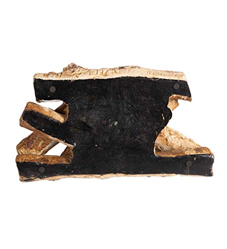 Plow & Hearth Faux Birch Wood Resin Candle Holder for Fireplace, 8 Tea Lights, 18" L - Romantic Decor