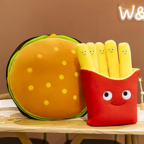 Funny Food Stuffed Cheeseburger Plush Pillow, 15.7'' Simulation Burger Plush Pillow, Cute Hamburger Plushie Toy Food Plushies Plush Hamburger Pillow - Home Decor Xmas Birthday Gift