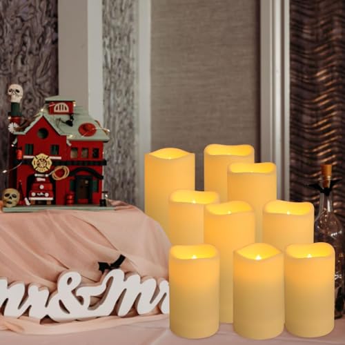 24-Pack Waterproof Outdoor Flameless Candles Set - Ivory, Remote & Timer Included