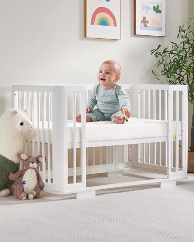 Breathable Waterproof Crib Mattress for Baby & Toddler - CertiPUR-US & OEKO-TEX Certified, 52 x 27.6 Inches