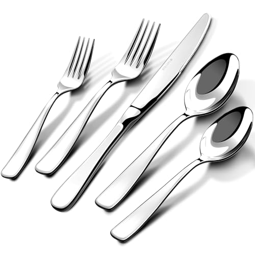 Stilloye 18/10 Stainless Steel Silverware Set for 12 - 60 Piece Flatware Cutlery