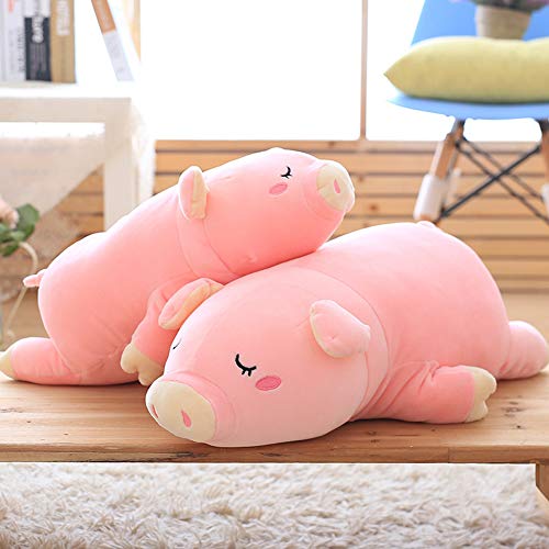 EHOTONG Pig Plush Pillow, Piggy Soft Hugging Pillow Funny Cute Pig Stuffed Animal Toys Christmas Birthday Girlfriend Gift, 18 inch
