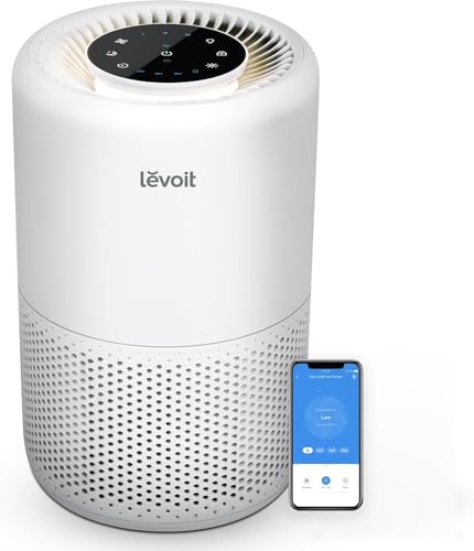 Levoit Core 200S-P White Air Purifier for Home & Pets - 1 Pack, Smart Voice Control