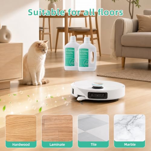 2 Pack Floor Cleaning Solution for Dreame Robot Vacuums | Eco-Friendly & Streak-Free