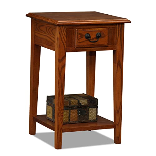 End Table - Square, 15 Inch, Medium Oak - Haven Ridge by Leick Home