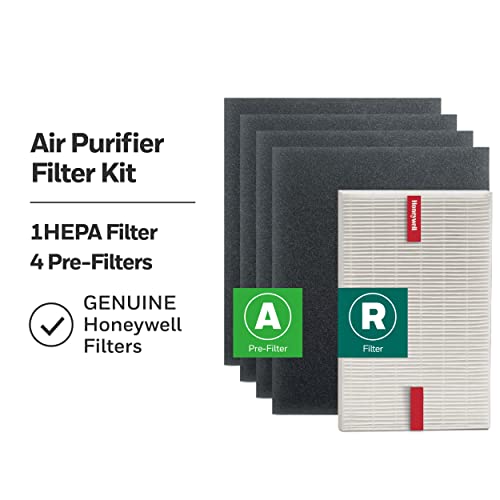 Honeywell HEPA Air Purifier Filter Kit - 1 R HEPA + 4 Pre-Filters - Compatible with HPA200 & HPA5100 Series