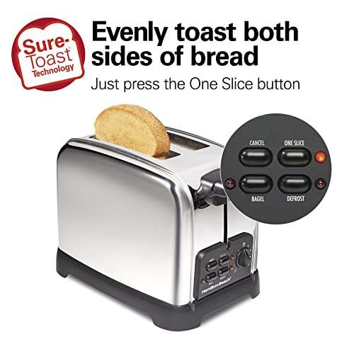 Hamilton Beach Retro 2 Slice Toaster With Sure-Toast Technology, Wide