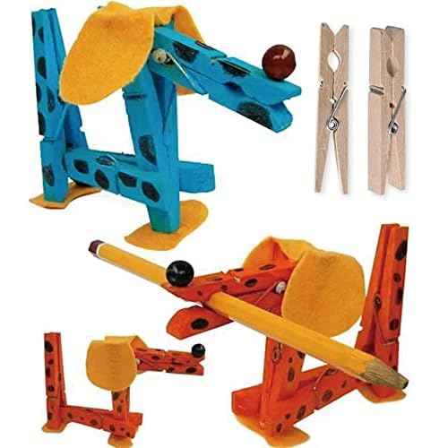 1.9 Inch Red Strong Wood Clothes Pins Hold Xmas Cards Papers Scrapbooking Gloves Socks Laundry Clip with Twine Pack 50