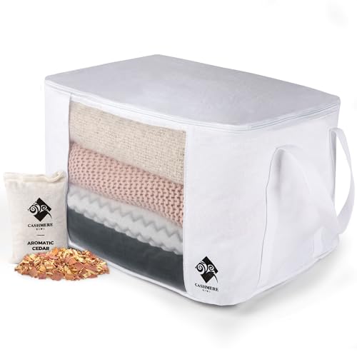 Cashmere Sweater Storage Bags with Moth Protection Cedar - Single / 1