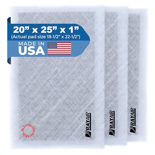 20x25 Air Filter Pads Compatible with Dynamic Air Cleaners - Made in USA