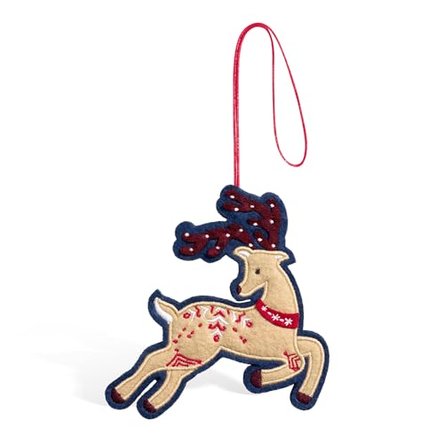Lovepop Prancing Reindeer HeartFelt Charm Card with Envelope – 5x7 (Variation: Prancing Reindeer Heartfelt Charm Card)