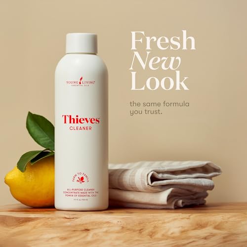 Young Living Thieves Household Cleaner 14.4 oz - Plant-Based Multi-Surface Solution with Essential Oils - Dilutable for Floors, Glass, Counters