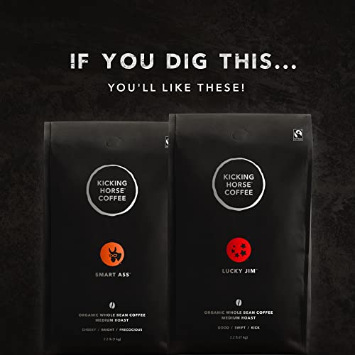 Organic Medium Roast Coffee Beans 2.2lb - Fairtrade, Kosher, Whole Bean - 1 Pack