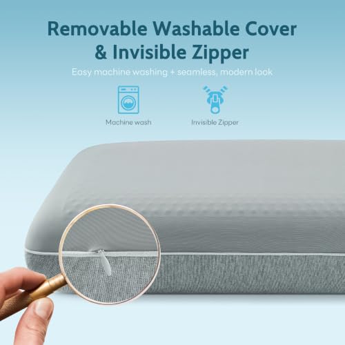 Gel Cooling Pillows for Hot Sleepers, Memory Foam Pillow with