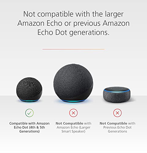 Portable Battery Base for Echo Dot (4th & 5th Gen) - Up to 5 Hours Battery Life