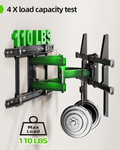 42-84 Inch TV Wall Mount with Tilt Swivel Extension for Wood Studs up to 110lbs