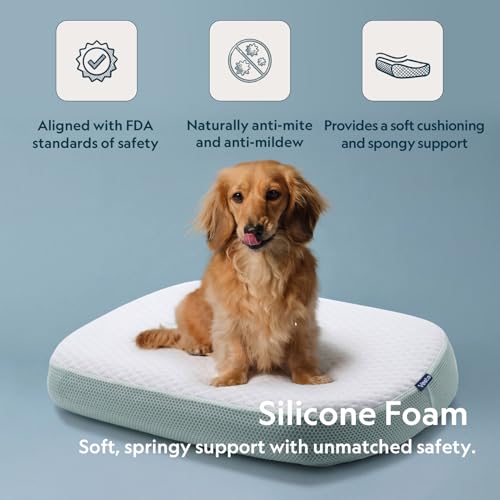 Vesta MintZen Silicone Foam Pillow - Medium Wave Neck & Shoulder Support