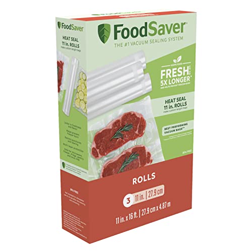 Vacuum Sealer Roll Set - 11 Inch BPA-Free Multilayer Food Preservation, 3 Pack