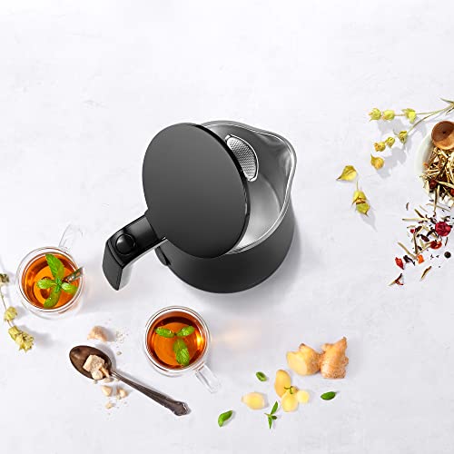 ZWILLING Enfinigy Cool Touch Electric Kettle - Black, 1-Liter Cordless Hot Water & Tea Maker