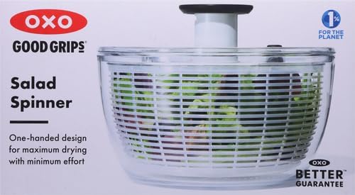 OXO Good Grips Salad Spinner - Efficient Lettuce & Fruit Washer | 6.22 Quart Capacity (Pack of 4)
