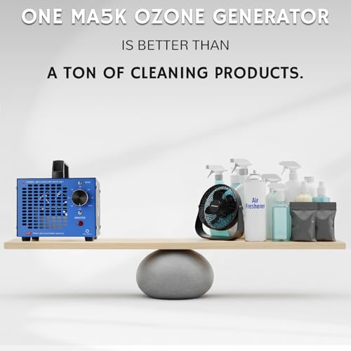 Airthereal MA5K Blue Ozone Generator 2000 Sq Ft, 120-Min Timer, Odor Eliminator