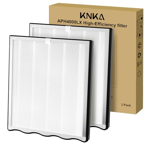KNKA Air Purifier Replacement Filter for APH4000 - White, 2 Pack