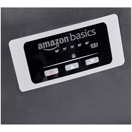 Wood Finish Portable Space Heater with Remote Control, Adjustable Thermostat, 1500W