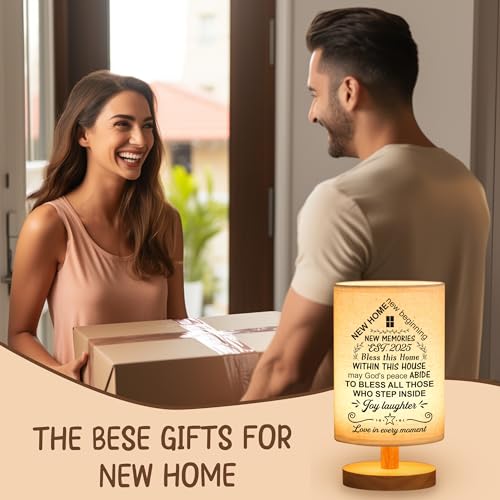 WSYEAR House Warming Gifts New House Decor, Table Lamp Best Housewarming Gifts 2025 New Home Gift Ideas Women Couple, New Home New Adventure New Memories