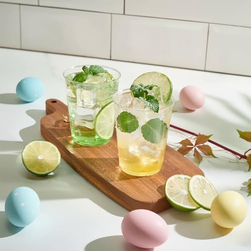 Disposable Clear Plastic Cups 10 oz - Pack of 200 - Elegant & Durable