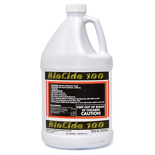BioCide 100 Multi-Purpose Disinfectant Spray 128 Fl Oz - Bacteria, Virus & Mold Remover