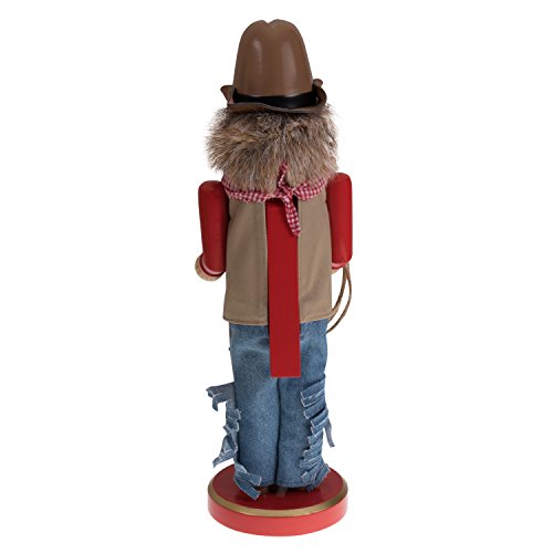 Clever Creations Cowboy 12 Inch Traditional Wooden Nutcracker Christmas Decor