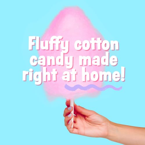 Cotton Candy Floss Sugar Variety Pack with 5 Flavors & Cones – 11oz Jars
