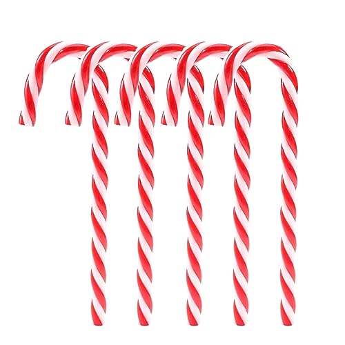 32pcs Christmas Plastic Candy Cane Ornaments Christmas Tree Hanging Decorations for Xmas Crafts Indoor Outdoor Decor (32pcs)