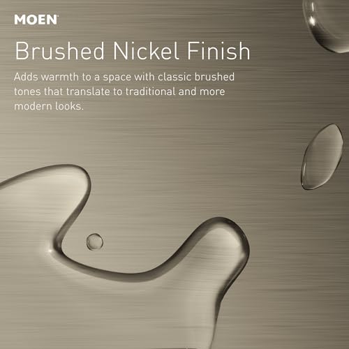 Moen Curved Shower Curtain Rod - Brushed Nickel, Adjustable 54-72 Inches
