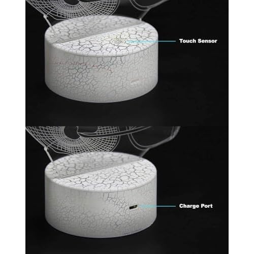 3D LED Night Light Trump 2024 Flat Acrylic Illusion Lighting Lamp with 7 Colors and Touch Sensor, Trump Fan Nightlight Gift, Trump Fight!