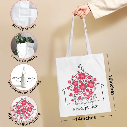 Mama Mom Tote Bag Birthday Gifts Canvas Bag, Reusable Shoulder Bags