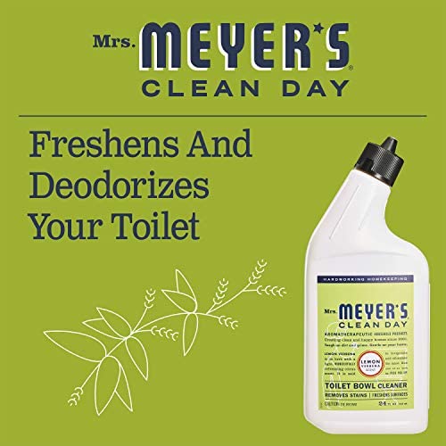 Mrs. Meyer’s Lemon Verbena Toilet Bowl Cleaner - 24 Fl Oz, Pack of 4, Scented Variation